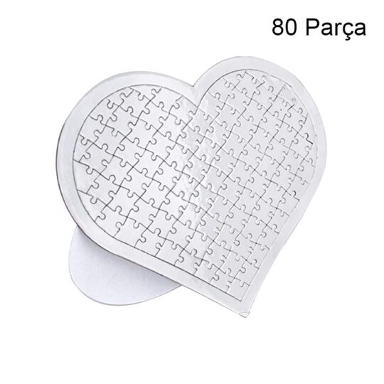 Dalaman Paket Süblimasyon Kalp Puzzle A4 - 80 Parça - 2ADL | Hep Lazer Kırklareli Promosyon