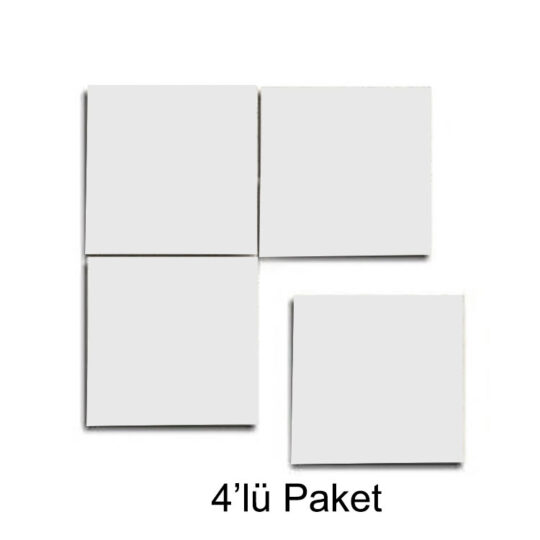 Konyaaltı Süblimasyon Kare Seramik Magnet - 4'lü Paket - 4OF3 | Hep Lazer Kırklareli Promosyon