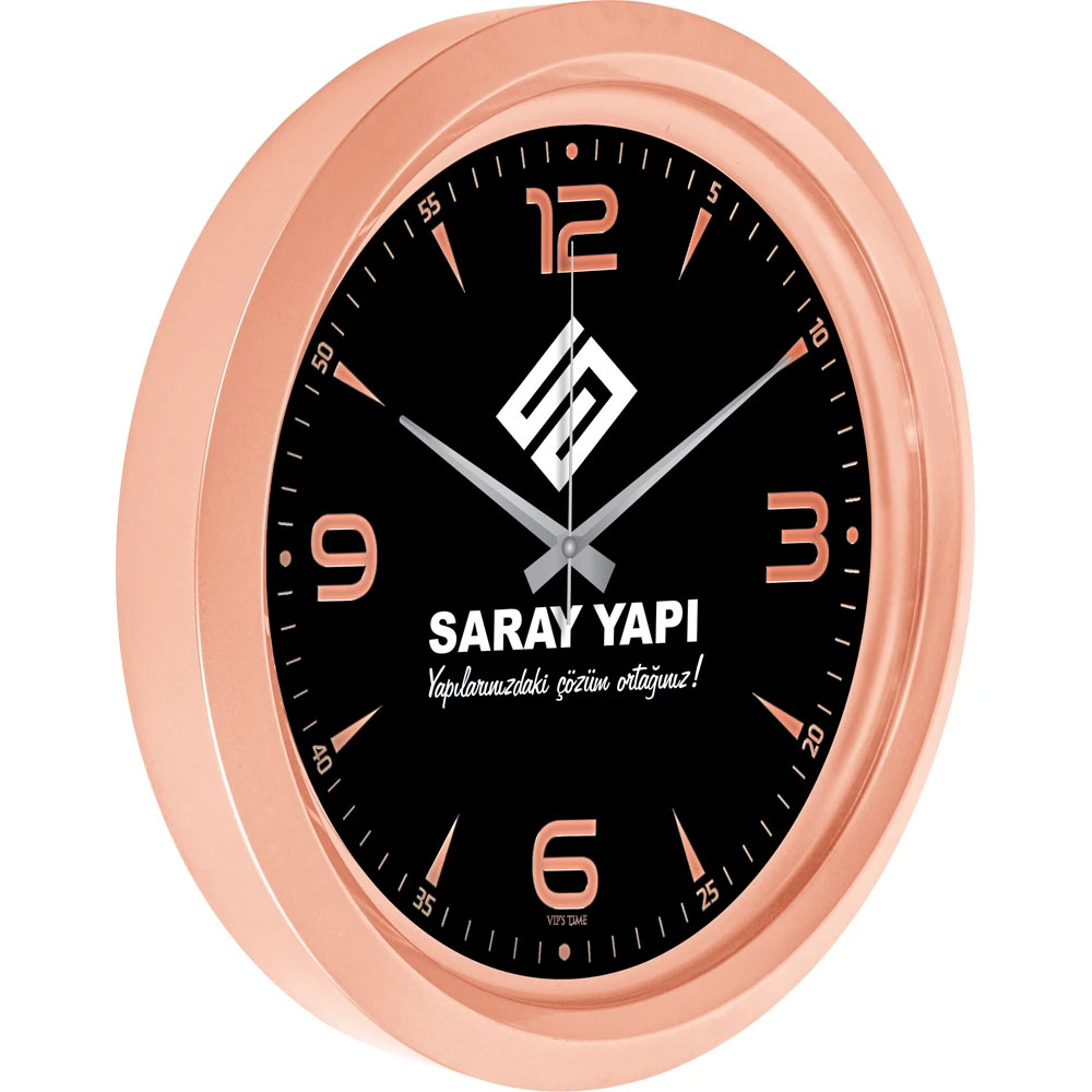 Gazipaşa Metalize Duvar Saati - TSUH | Hep Lazer Kırklareli Promosyon