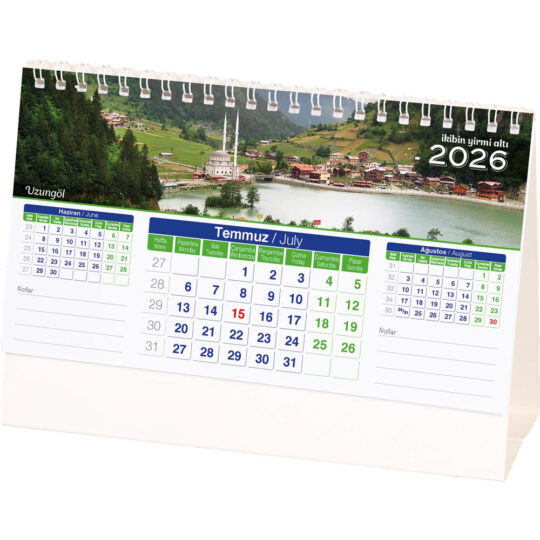 Alanya Manzara Masa Takvimi - RB04 | Hep Lazer Kırklareli Promosyon