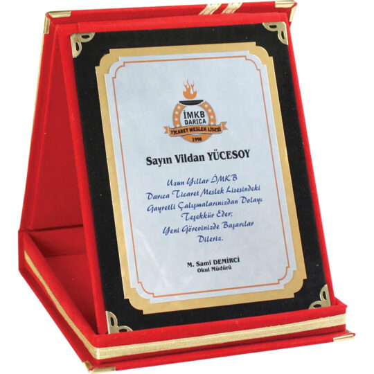Saray Albüm Plaket - JFTT | Hep Lazer Kırklareli Promosyon