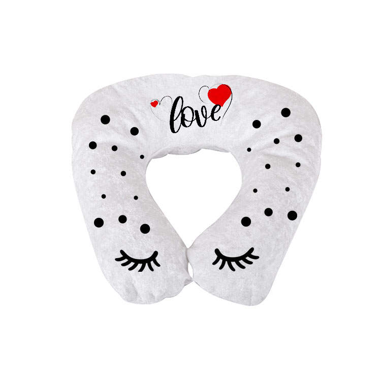 Yenimahalle Kadife Çift Taraflı Süblimasyon Boyun Yastık Kılıfı - 5XJ5 - Görsel 2