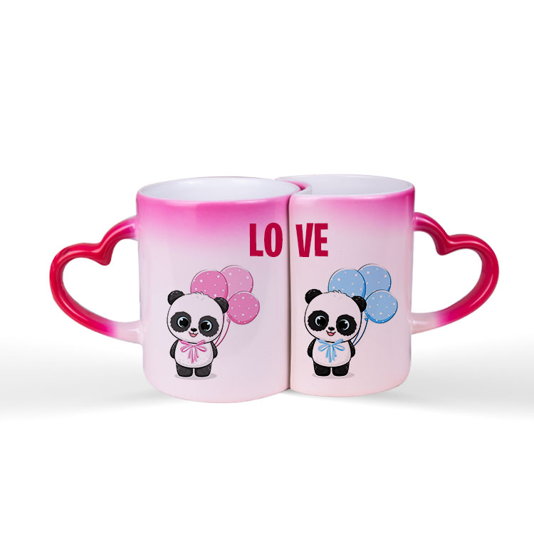 Körfez Süblimasyon Sihirli Kırmızı Sevgili Kupası - Kutulu - N7P8 - Görsel 2