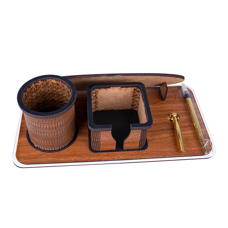 Harmancık Süblimasyon Ahşap Kalemli Müdür Masa isimliği - 17x33cm. - 4WA0 - Görsel 4