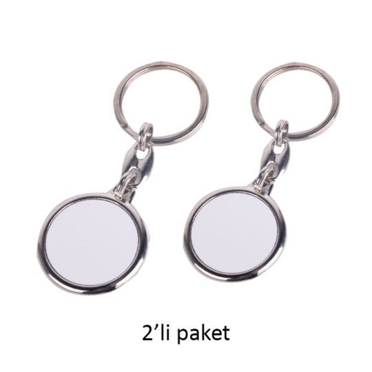 İznik Süblimasyon Bella Çift Taraflı Metal Anahtarlık - 2'li Paket - VIU8 | Hep Lazer Kırklareli Promosyon
