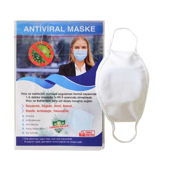 İbradı Sublimasyon Çocuk Beyaz Biyeli Maske+Broşür+Poşet - 53PO | Hep Lazer Kırklareli Promosyon