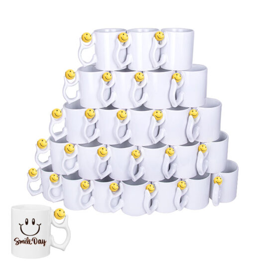 Kandıra Süblimasyon Emoji Porselen Beyaz Kupa Bardak - ZT0U | Hep Lazer Kırklareli Promosyon