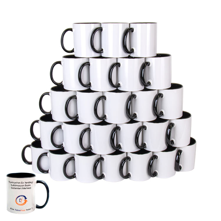 Dalaman Süblimasyon Porselen İçi Ve Kulpu Siyah Kupa Bardak-Koli-36ad - FVUE | Hep Lazer Kırklareli Promosyon