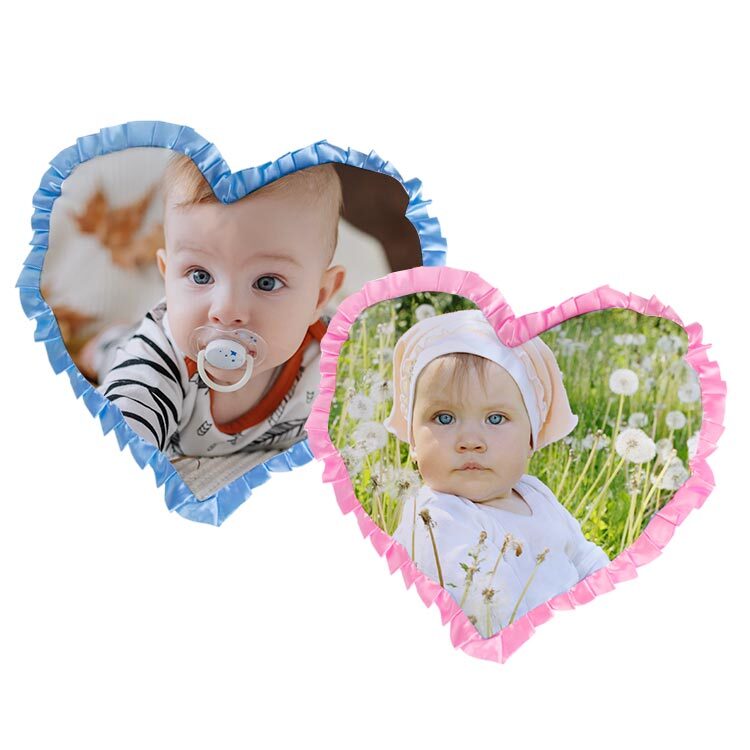 Çekmeköy Süblimasyon Kalpli Fırfırlı Yastık Kılıfı 2ad - MRBU - Görsel 2