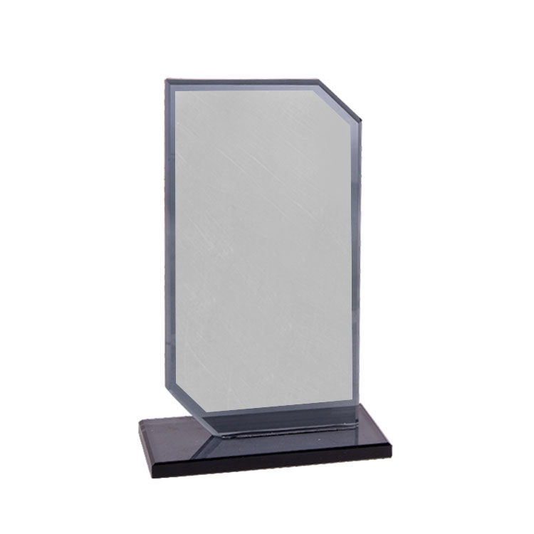 Ayaş Füme Kristal Cam Plaket - CFT8 | Hep Lazer Kırklareli Promosyon