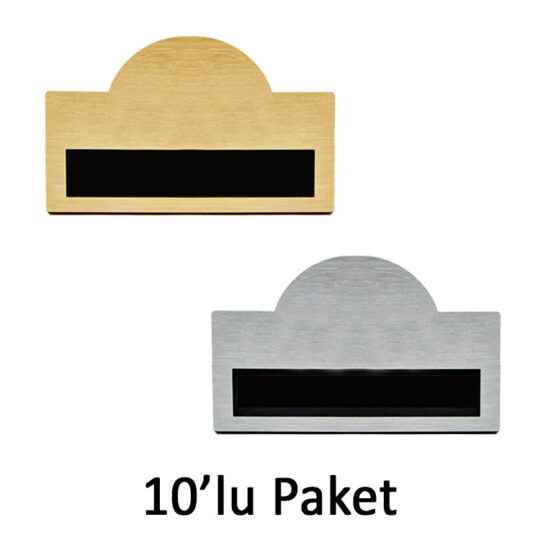 Arnavutköy Süblimasyon Kubbeli Metal Yaka İsimliği - 10'lu Paket - 0V7C | Hep Lazer Kırklareli Promosyon
