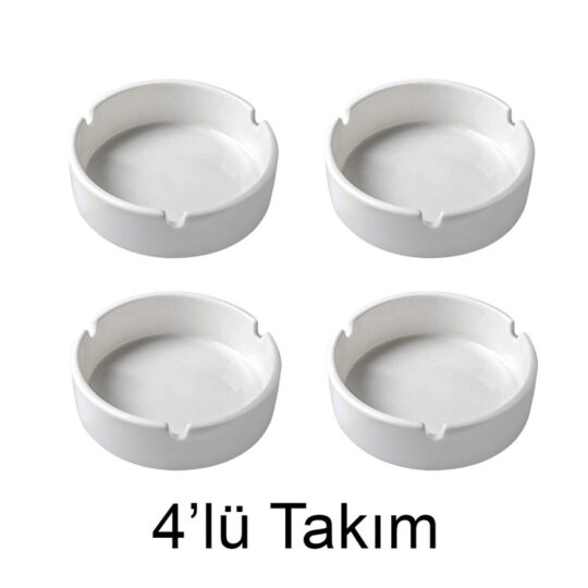 Karacabey Süblimasyon Porselen Kül Tablası - 4'lü Paket - 7VMR | Hep Lazer Kırklareli Promosyon