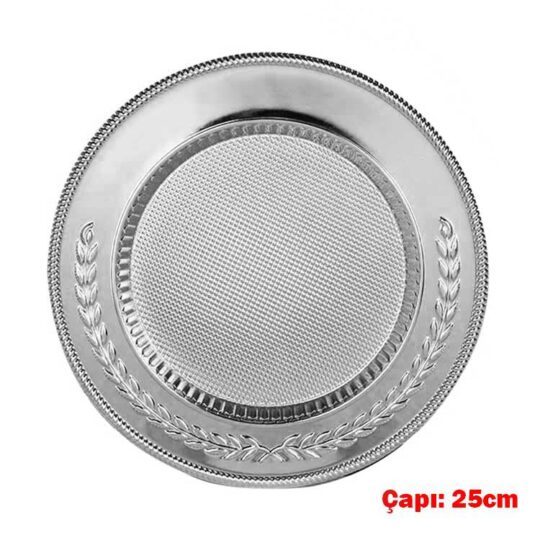 Beykoz Süblimasyon Metal Gümüş Plaket Tabak - 25cm - EXF3 | Hep Lazer Kırklareli Promosyon