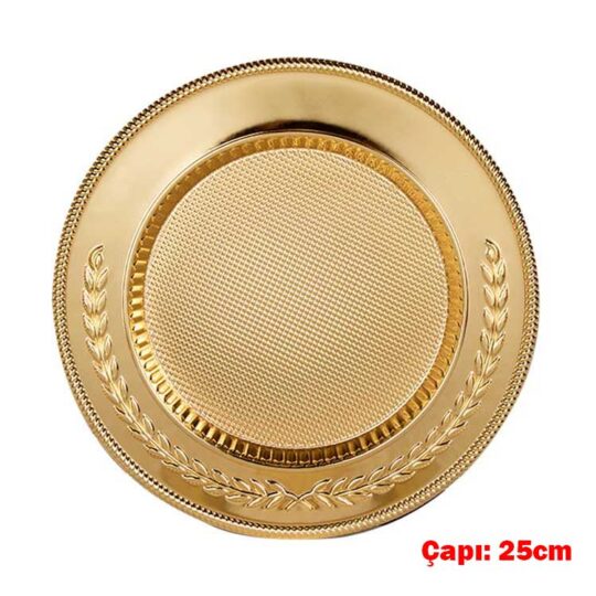 Gündoğmuş Süblimasyon Metal Gold Plaket Tabak - 25cm - 82O4 | Hep Lazer Kırklareli Promosyon