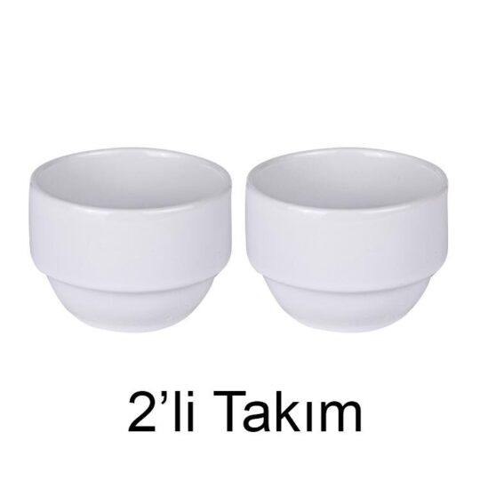 Muratpaşa Süblimasyon Porselen Beyaz Derin Kase - 2'li Paket - RJ8D | Hep Lazer Kırklareli Promosyon