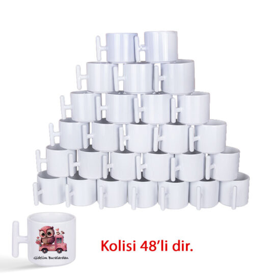Gazipaşa Süblimasyon Porselen Beyaz T Kupa Bardak - 1GFL | Hep Lazer Kırklareli Promosyon