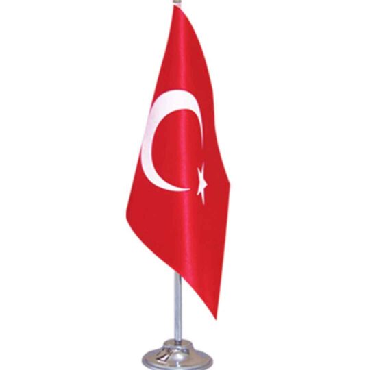 Balya Süblimasyon Saten Beyaz & Türk Masa Bayrağı 5ad - JZG9 | Hep Lazer Kırklareli Promosyon