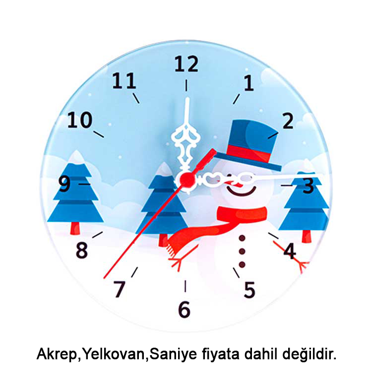 Körfez Süblimasyon Yuvarlak Saat Camı - 29cm - TQVG - Görsel 2