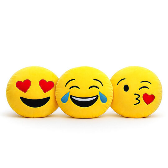 Finike Süblimasyon Yuvarlak Emojili Yastık Kılıfları 2ad - VU2T | Hep Lazer Kırklareli Promosyon